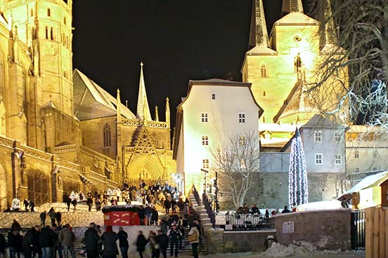Erfurter Dom im Winter