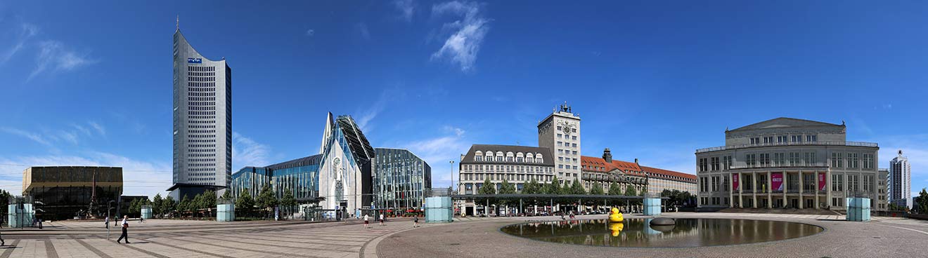Panorambild von Leipzig